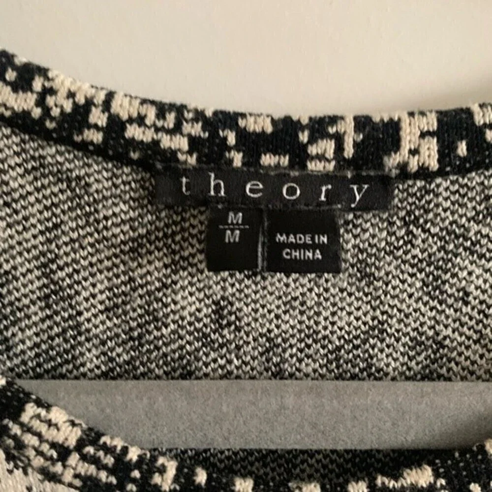 - THEORY Alancy C Sleeveless Tweedscape A-Line Dress Size Medium - Picture 7 of 14